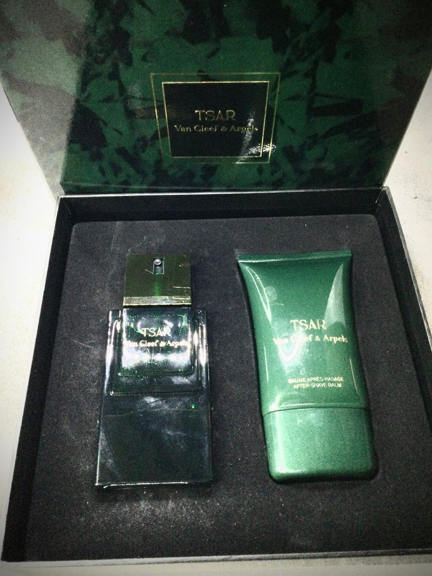 Vintage Tsar Van Cleef Eau de Toilette 100 Or 50 ML Spray Gift SET RARE