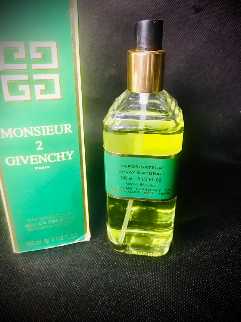 Givenchy Monsieur 2 EDT 100 ml 3.3 oz , Spray—No Cap— Used, Extremely , Rare