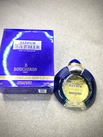 Jaipur Saphir By Boucheron for Woman Eau De Toilette 100 OR 50 OR 30 ML Spray Vintage  SEALED