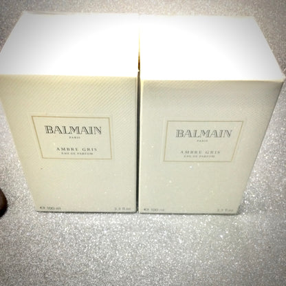 Balmain Ambre Gris Eau De Parfum 100 ML Spray Women Discontinued BUNDLE TWO BOTTLES